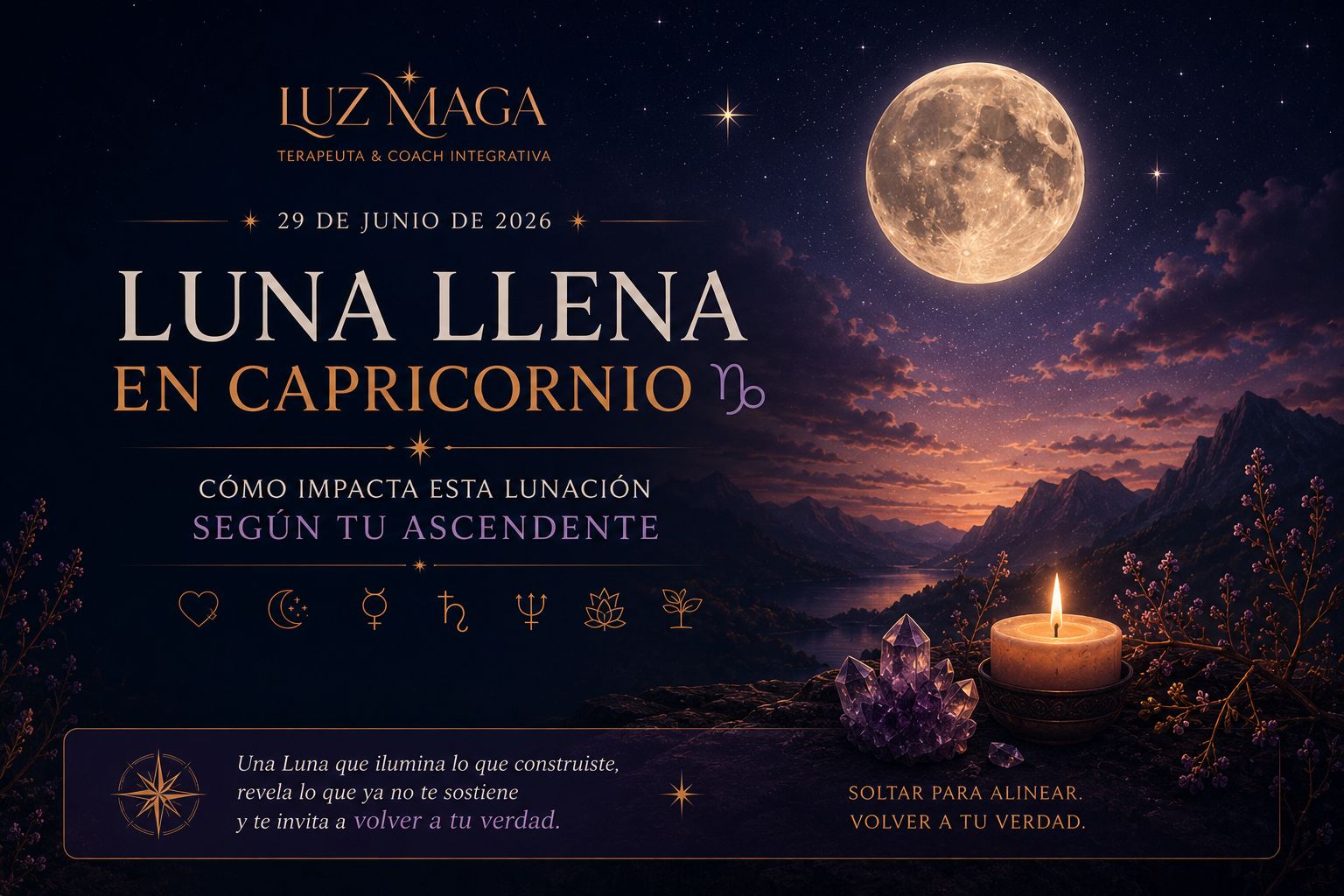 Luna Llena en Capricornio · 29 de junio de 2026