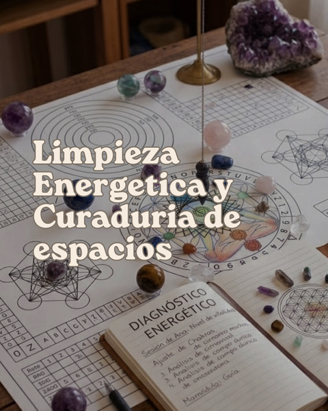Limpieza & Curaduría Energética de Espacios (Sesión a distancia)